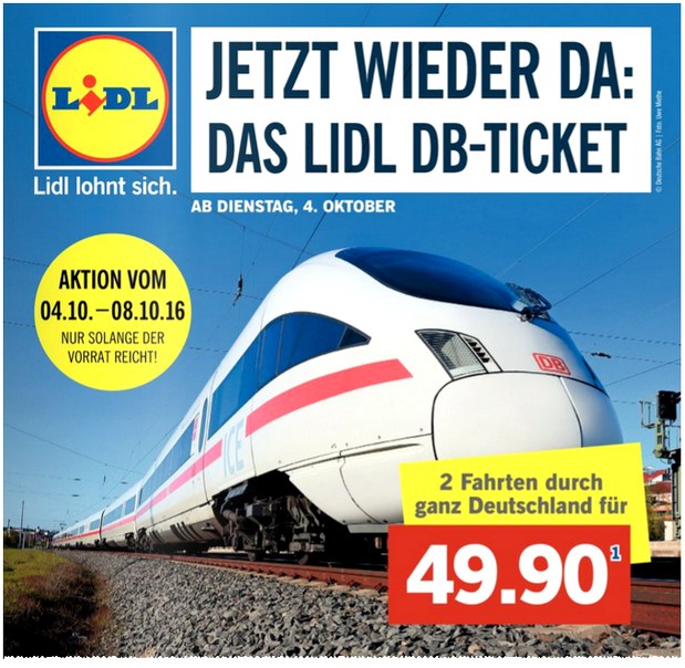 Lidl Bahnticket